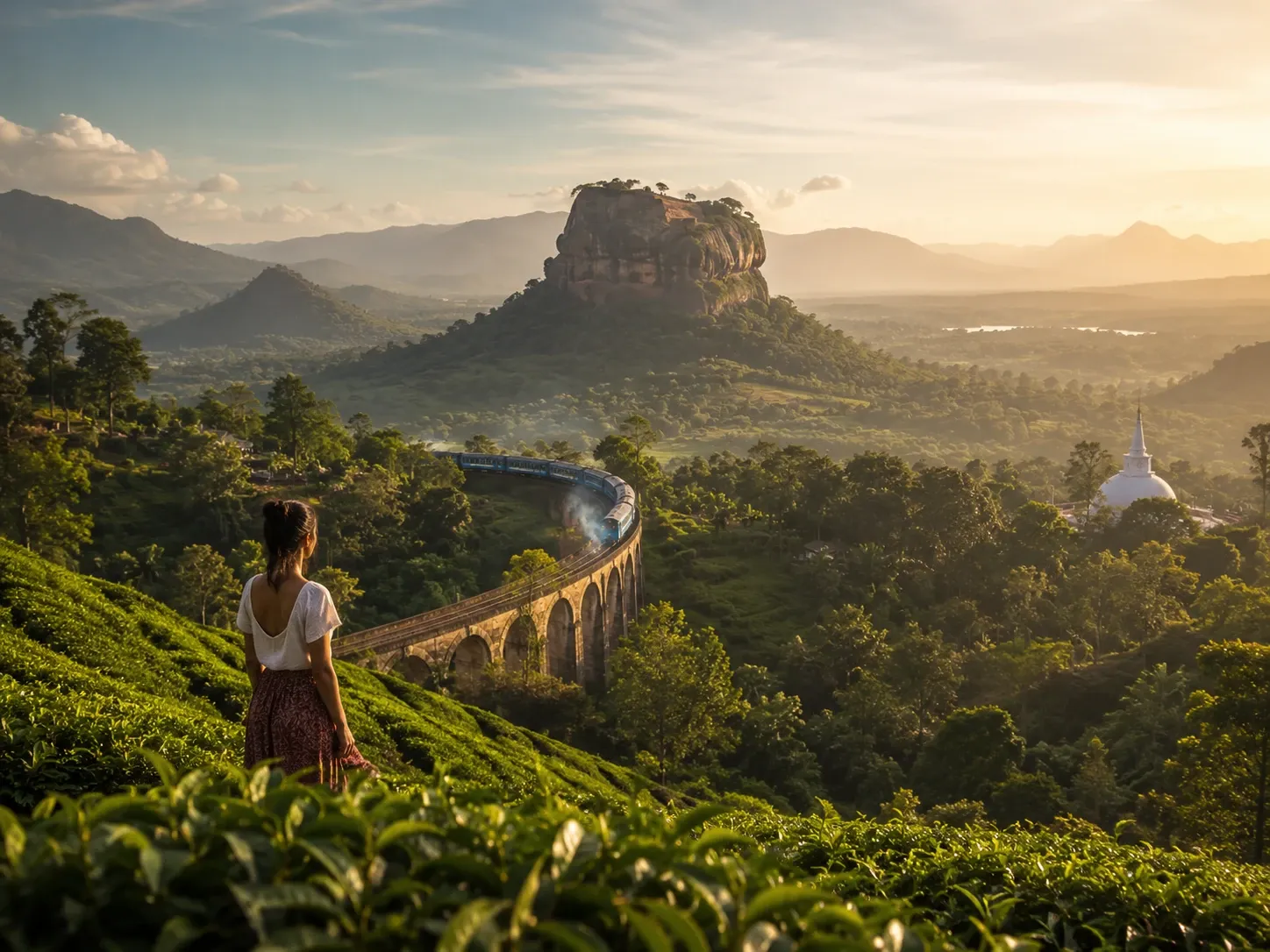 Scenic Sri Lanka island journey landscape for a 10-day grand tour